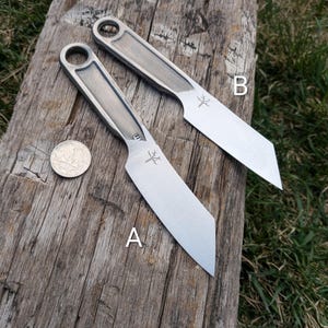 Wharncliffe Point Wrench Knife, Hand Forged, 6" Bild 2