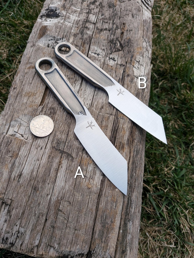 Wharncliffe Point Wrench Knife, Hand Forged, 6" Bild 2