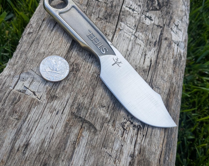 Clip Point Wrench Knife, Hand Forged, 6", Beefy Blade