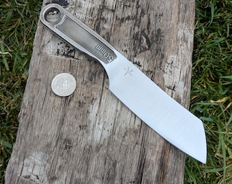 Sheepsfoot Blade Wrench Knife, Hand Forged, 8"