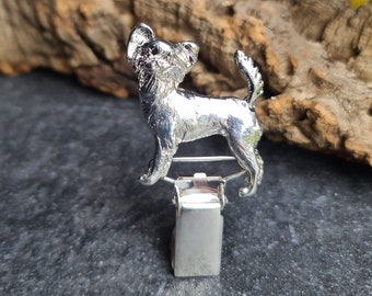Russian TOY NUMBER HOLDER Brooch - Elegant Dog Show Ring Clip - Gift For Dog Lovers, Pet Memorials And Dog Show Enthusiasts