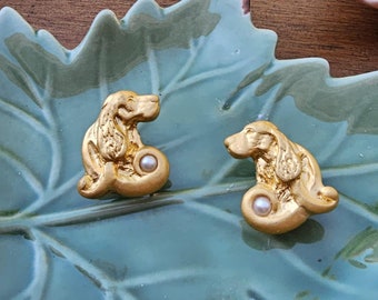 English Cocker Earrings, women earrings, dog lovers gift, Cocker art jewel