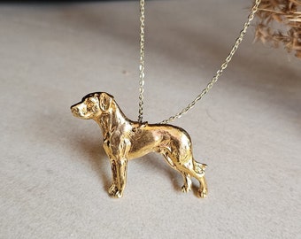 RHODESIAN RIDGEBACK Pendant NECKLACE Gift For Rhodesian Dog Lovers – Gold Or Silver Plated Pet Charm Necklace