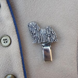 HUNGARIAN PULI Number Holder Brooch – Elegant Dog Show Ring CLIP for Puli Enthusiasts Unique Dog Lover Jewelry