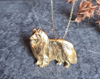 Detailed Rough Collie Necklace - Realistic Dog Jewelry Gift