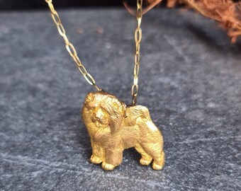 CHOW CHOW Dog Pendant NECKLACE Available With Gift Wrapping – Unique 24k Gold Or Silver Plated Finishes Pet Pendant Necklace