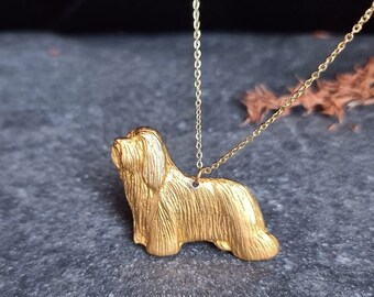 Bearded Collie necklace, dog necklace, custom jewerly necklace, Bearded collie art, Dog lovers