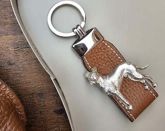 MANCHESTER TERRIER KEYCHAIN - Silver-Plated Dog Breed Keyring, Perfect Gift For Pet Lovers And Dog Owners – Pet Memorial Keepsake