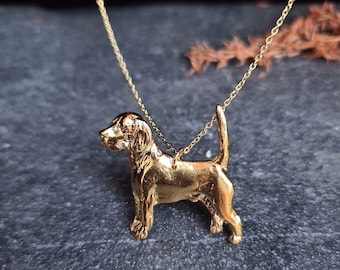 BEAGLE Dog Charm PENDANT NECKLACE Great Gift For A Women – Silver Or Gold Plated Pet Lovers Jewelry Necklace