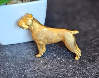 CANE CORSO Dog BROOCH Made With 24k Yellow Gold Plated In Three Finishes-Brooch Pin For Scarf And Jacket-Gift For Dog Lovers