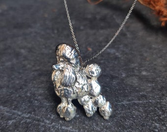 English Poodle necklace, Poodle art, Dog jewelry, Poodle pendant, dog necklace, custom jewerly necklace, English Poodle custom