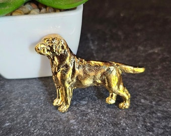 24k Yellow Gold-Plated LABRADOR BROOCH Perfect Gift For Labrador DOG Lovers Available With Gift Wrapping – Static Or Movement Dog Brooch
