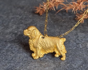 Clumber spaniel necklace, clumber art, Dog jewelry, clumber dog pendant, dog necklace, custom jewerly necklace, clumber spaniel custom