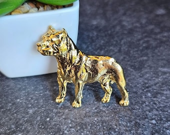 AMERICAN STAFFORDSHIRE Gold Plated BROOCH Dog Perfect For Jacket Or Scarf Available With Gift Wrapping – Pet Brooch Pin In Three Finishes