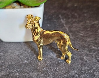 MANCHESTER TERRIER BROOCH Made From 24k Gold Plated Pewter - Charming Mini Dog Pin For Jackets And Scarves - Thoughtful Gift For Dog Lovers