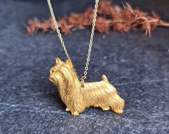 Australian silky terrier necklace, silky terrier pendant, dog jewelry, dog necklace, custom jewerly necklace, Australian silky dog jewelry