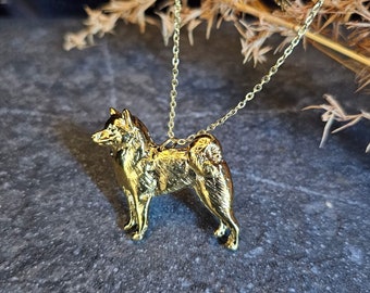 Finnish Spitz necklace, Finnish Lapphund necklace, Dog jewelry, dog necklace, custom jewerly necklace Finnish Spitz