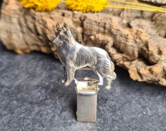 Belgian shepherd malinois number holder, brooch or dog show ring clip, show clip Malinois, Exhibitor ring number clips