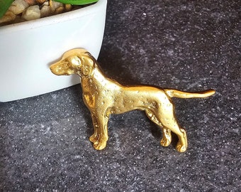 DALMATIAN DOG BROOCH Made From Pewter And 24k Gold - Unique Brooch With Static & Movement Finishes Perfect Gift For Dog Lovers