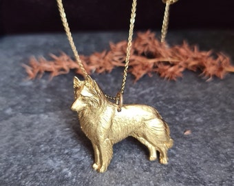 BELGIAN SHEPHERD Pendant NECKLACE Perfect Gift For Dog Lovers Women’s – Silver Or Gold Plated Pet Charm Jewelry Necklace