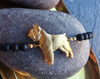 Stunning Bouvier des Flandres Bracelet - Delicately Detailed, Gold Plated Jewelry