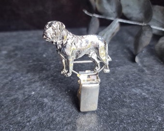 Dogue De BORDEAUX NUMBER HOLDER Brooch – Dog Show Ring Clip For Exhibitors – Pet Memorial Gift For Dog Lovers In 2 Finishes