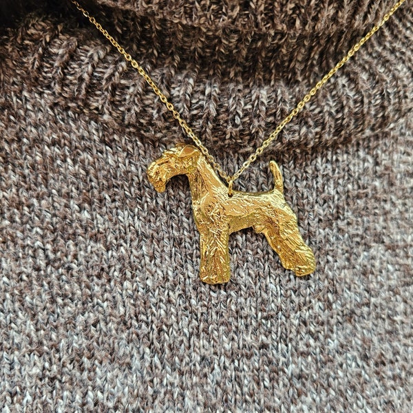 Collier Airedale, pendentif Terrier, bijoux pour chien, collier pour chien, bijoux personnalisés, Airedale Terrier