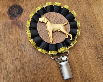 Pointer Breed Rosette Number Holder - Ideal for Dog Show Competitions and Events