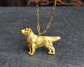 GOLDEN RETRIEVER Pendant NECKLACE Perfect For Pet Lovers Women’s – Silver Or Gold Plated Dog Pendant Necklace Available With Gift Wrapping