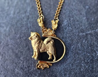 Alaska malamute necklace, Art Deco Pendant, Dog jewelry, Alaska malamute Jewelry Collection, , custom jewerly necklace
