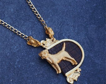 Border terrier necklace, Black Friday, Pendant Border terrier, Dog jewelry, Border terrier dog, dog necklace, custom jewerly necklace
