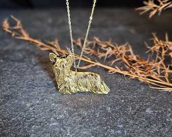 Skye Terrier necklace, Pendant Skye Terrier Dog, Dog jewelry, dog necklace, custom jewerly necklace, Skye Terrier
