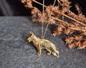 GERMAN SHEPHERD Charm Pendant NECKLACE Perfect For German Shepherd Dog Lovers Gifts – Realistic Pet Lovers Jewelry Necklace