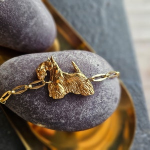 Pulseira Scottish Terrier, pulseira de cachorro para mulheres, pulseira escocesa feminina, pulseira de cachorro
