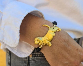 Basset Hound Bracelet, Basset Hound jewel, Dog Breed bracelet for women