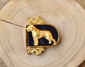 Rottweiler Dog Motif on Buckle, Belt buckle, Rottweiler art deco, Black Friday