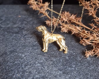 Irish Woolfhound necklace, Irish Woolfhound art, Dog jewelry, Irish Woolfhound pendant, dog necklace, custom jewerly necklace
