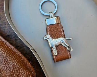 CURLY RETRIEVER KEYCHAIN - Silver Plated Pewter Dog Breed Keyring - Gift For Curly Retriever Owner Or Enthusiasts With Gift Wrapping Option