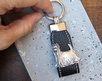 YORKSHIRE TERRIER KEYCHAIN – Silver-Plated Dog Breed Keyring - Ideal Gift For Yorkshire Owner Or Enthusiasts – Gift Wrapping Available