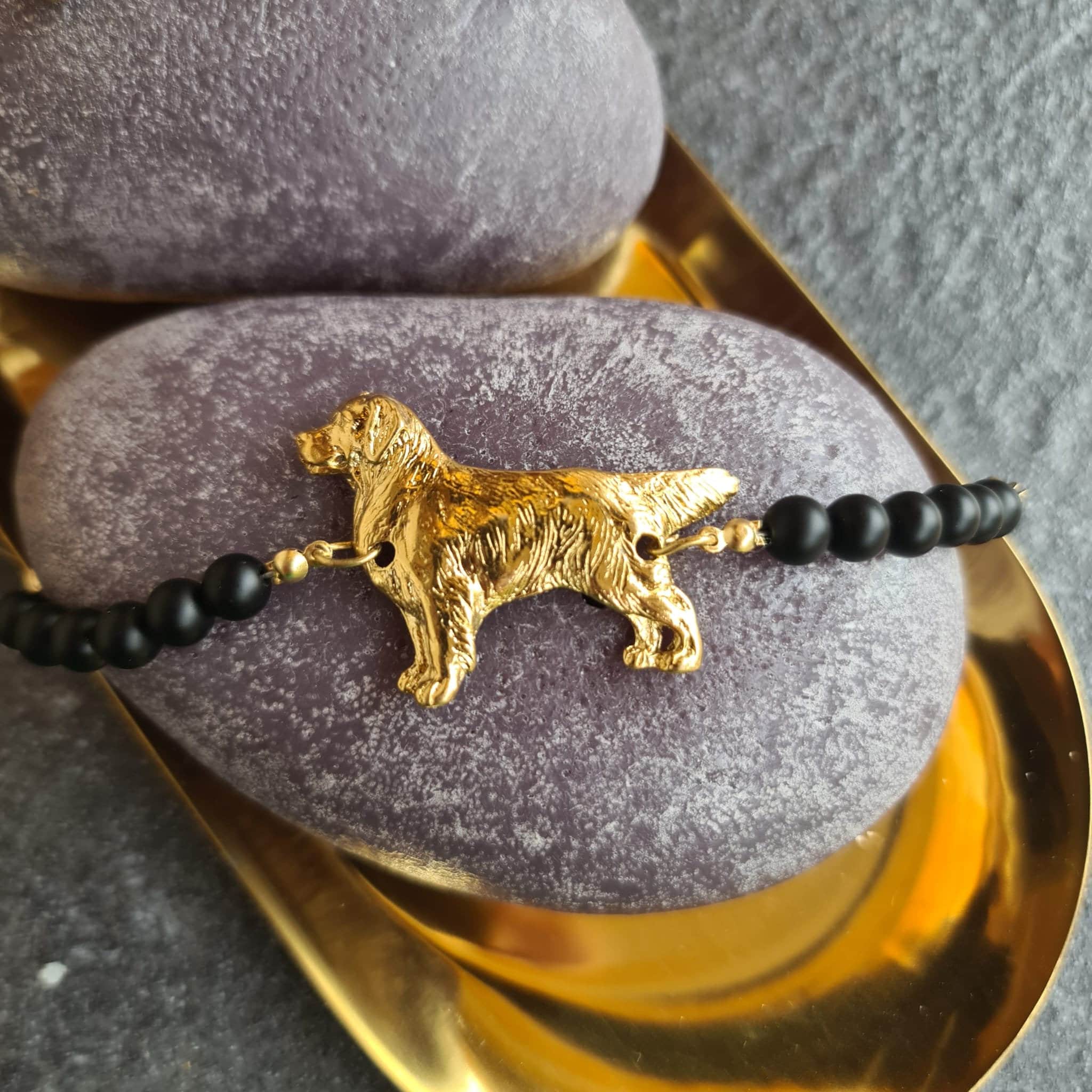 Pulsera Golden Retriever Golden Retriever Pulsera de perro para mujer Arte Golden Retriever Etsy Mexico