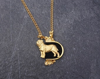 Neapolitan Mastiff neclace, Neapolitan Mastiff jewerly, Art Deco Neapolitan Mastiff necklace, Dog Jewerly