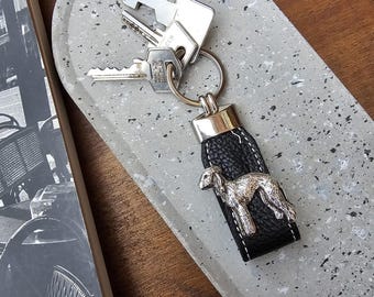 BEDLINGTON DOG KEYCHAIN - Silver-Plated Dog Breed Keyring - Ideal Gift ForBriard Owner Or Enthusiasts – Pet Memorial Keepsake