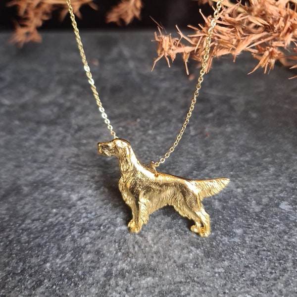 Irish Setter necklace, Irish Setter art, Dog jewelry, setter pendant, dog necklace, custom jewerly necklace, setter dog custom