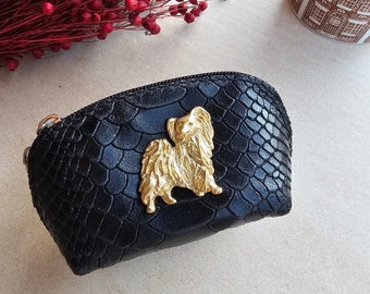 Papillon coin curse, Papillon purse, coin purse vegan leather