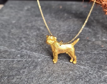 Realistic BORDER TERRIER Dog Pendant NECKLACE Perfect Gift For Border Terrier Dog Lover – Adjustable And Comfortable Pet Charm Jewelry