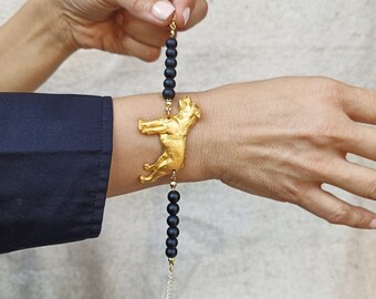 Rottweiler Bracelet, Dog bracelet for women, Dog bracelet