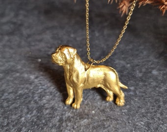 Bullmastiff necklace, dog jewelry, Bullmastiff pendant, gift for dog enthusiast