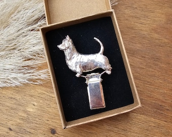 Australian TERRIER NUMBER HOLDER Brooch Or Dog Show Ring Clip – Exhibitor Clip For Australian Terrier Lovers – Gift Wrapping Available