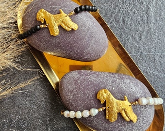 Soft Coated Wheaten Terrier bracelet, Wheaten bracelet, Dog jewerly, Dog bracelet for women
