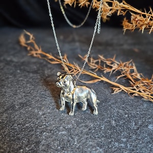 Staffordshire Bull Terrier necklace, Staffy necklace, Dog art, Dog jewelry, dog necklace, custom jewerly necklace Staffordshire Bull Terrier